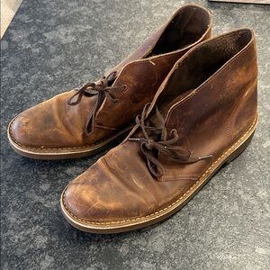Men's Clarks Brown Leather Shoes